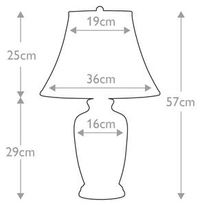 Elstead BLUE-G-JAR-TL - Stolní lampa BLUE GINGER JAR 1xE27/60W/230V 6