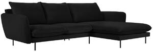 -25 % Dny MOMENTI– Cosmopolitan Design Sametová rohová pohovka Vienna 255 cm, pravá