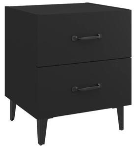 Noční stolek černý 40 x 35 x 47,5 cm