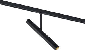 Moderní bodové svítidlo černé pro 1fázový kolejnicový systém - Slimline Avery