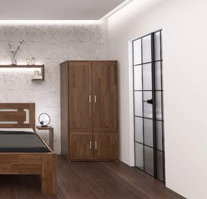 HP-Nábytek Skříň Alfa 2D Praktik BUK ROZMĚR: (š/v/h) 95 x 185 x 55 cm celošatní