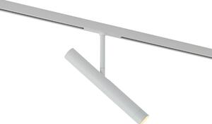 Moderní bílý reflektor pro 1fázový kolejnicový systém - Slimline Avery