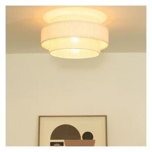 Stropní svítidlo BOHO 1xE27/60W/230V pr. 40 cm krémová/juta