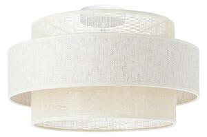 Stropní svítidlo BOHO 1xE27/60W/230V pr. 40 cm krémová/juta