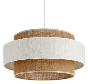 Lustr na lanku BOHO 1xE27/60W/230V pr. 40 cm krémová/juta