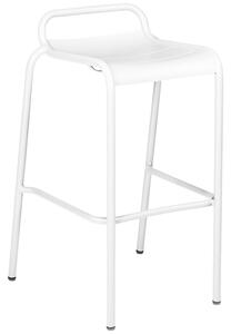 Bílá kovová barová židle Fermob Luxembourg 79 cm