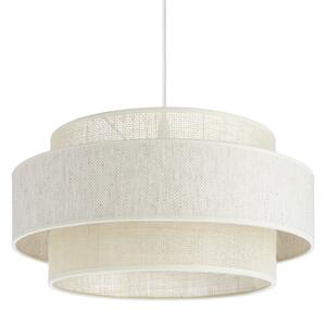 Lustr na lanku BOHO 1xE27/60W/230V pr. 40 cm krémová/juta