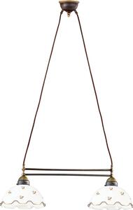 Kolarz 731.82.160 - Lustr na lanku NONNA 2xE27/75W/230V květiny rose gold