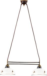 Kolarz 731.82.150 - Lustr na lanku NONNA 2xE27/75W/230V jeleni rose gold