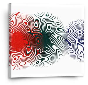 Sablio Obraz Dvoubarevná abstrakce - 50x50 cm