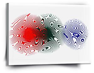 Sablio Obraz Dvoubarevná abstrakce - 60x40 cm