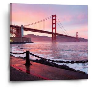 Sablio Obraz Golden Gate - 50x50 cm