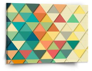 Sablio Obraz Trojúhelníky - 150x110 cm