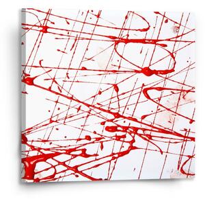 Sablio Obraz Krvavé cákance - 110x110 cm