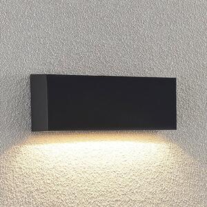 Lindby LED venkovní nástěnné svítidlo Jarte, 24 cm, dolů, šedé, IP65