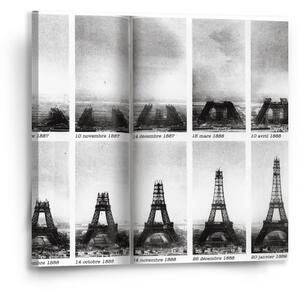 Sablio Obraz Eiffelova věž stavba - 50x50 cm