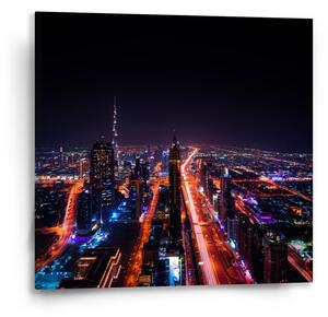 Sablio Obraz Rozsvícené město - 50x50 cm