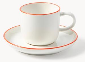 Porcelánové šálky s podšálky na espresso Facile, 2 ks