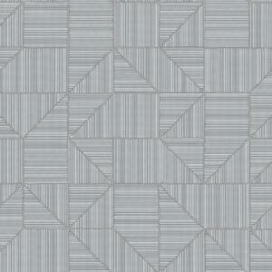 Geometrická vliesová tapeta na zeď, šedá, imitace látky, 23209-5, Omega, AdaWall