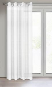 Dekorační dlouhá záclona s kroužky EMMA bílá 140x250 cm (cena za 1 kus) MyBestHome