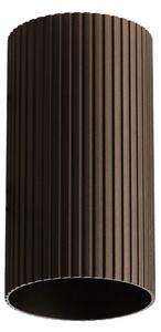 Minimalistická bodová svítidlo Lucas Ribbed Tube 10 kávová