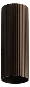 Minimalistická bodová svítidlo Lucas Ribbed Tube 40 kávová