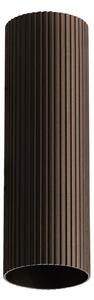 Minimalistická bodová svítidlo Lucas Ribbed Tube 50 kávová