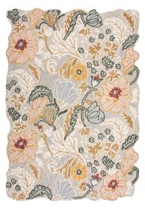 Světle růžový ručně tkaný vlněný koberec 160x230 cm Daphne Shaped Floral – Flair Rugs
