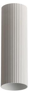 Minimalistické bodové svítidlo Lucas Ribbed Tube 50 bílá