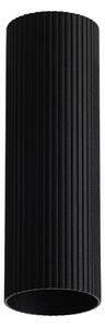 Minimalistické bodové svítidlo Lucas Ribbed Tube 50 černá