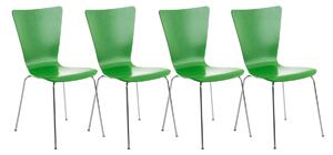 Židle Aaron (SET 4 ks) - Zelená