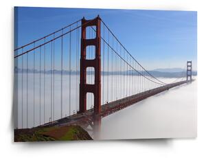 Sablio Obraz Golden Gate v mlze - 150x110 cm