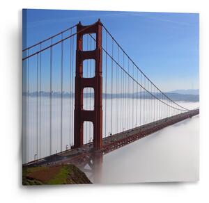 Sablio Obraz Golden Gate v mlze - 50x50 cm