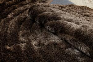 Dywany Łuszczów Kusový koberec Flim 008-B7 Circles brown ROZMĚR: 80x150