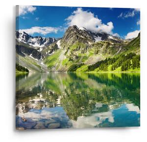 Sablio Obraz Odraz hor na jezeře - 50x50 cm