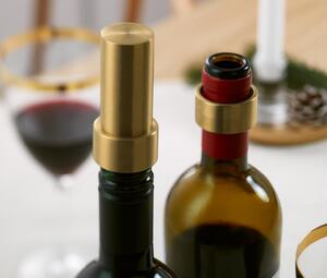 Vakuový uzávěr na víno a kroužek proti kapání vína