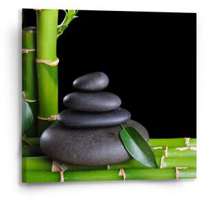 Sablio Obraz Bambus a kameny - 50x50 cm