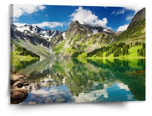 Sablio Obraz Odraz hor na jezeře - 150x110 cm