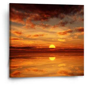 Sablio Obraz Oranžové slunce - 50x50 cm