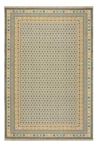 Zelený koberec s příměsí juty 160x230 cm Mara Jute Border – Flair Rugs