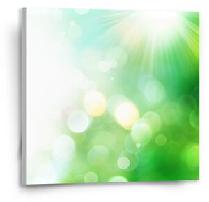 Sablio Obraz Zelená abstrakce - 50x50 cm