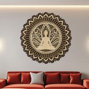 5 vrstvá mandala VNITŘNÍ KLID | Rozměry (cm): 60x60 | Zvolte barvu dekoru: Javor-ořech-javor-ořech-wenge