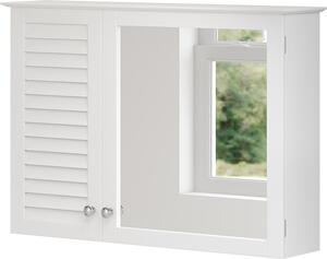 Koupelnová zrcadlová skříňka Vicco Riad Bílá 68 x 48 cm se 2 dvířky, Model 40442