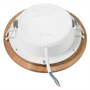 LED Podhledové svítidlo WOODY SPOT LED/12,5W/230V 4000K dub pr. 16 cm