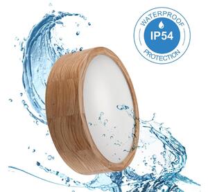 Stropní svítidlo OAK 2xE27/15W/230V IP54 dub pr. 27 cm