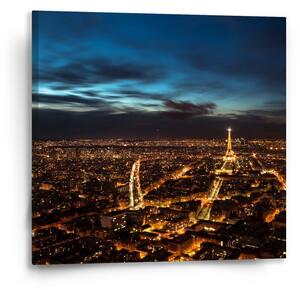 Sablio Obraz Noční Paříž - 50x50 cm