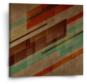 Sablio Obraz Hnědá abstrakce - 110x110 cm