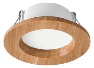 LED Podhledové svítidlo WOODY SPOT LED/5,5W/230V 4000K dub pr. 10 cm