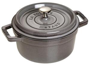 Litinový hrnec Staub 22 cm, šedý