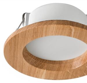 LED Podhledové svítidlo WOODY SPOT LED/5,5W/230V 4000K dub pr. 10 cm